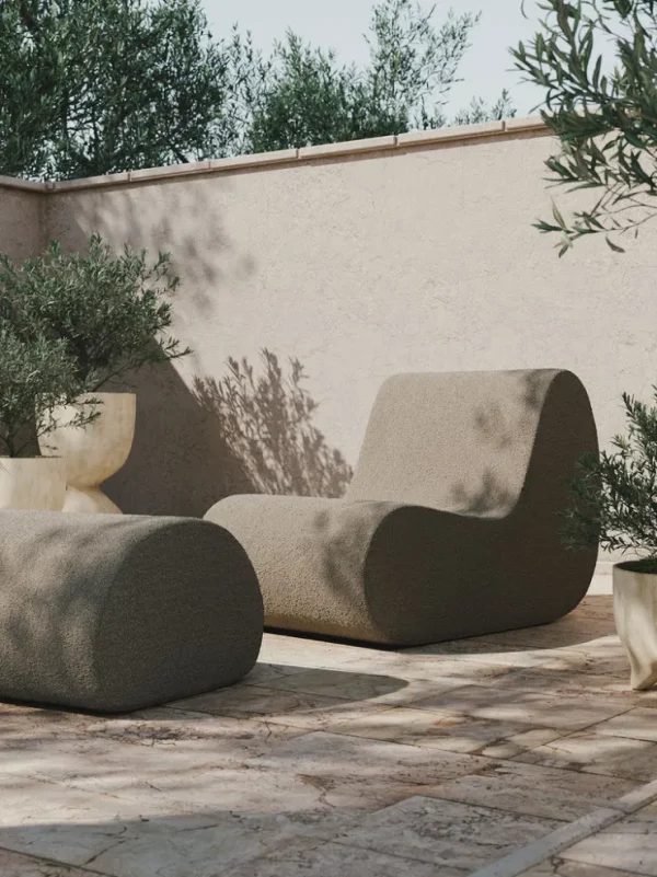 Outdoor Seating | Outdoor Furniture<ferm LIVING Rouli Center Module - Pure Bouclé - Sand Dark Sand