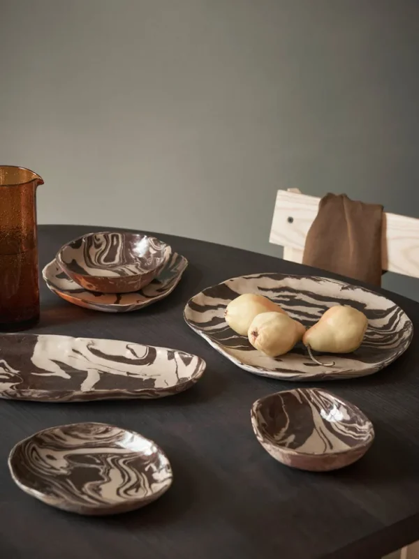 Plates And Bowls<ferm LIVING Ryu Platter - 34 - Sand/ Brown