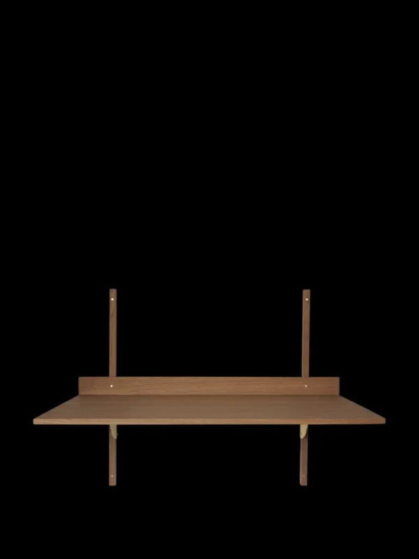 Tables<ferm LIVING Sector Desk - /Brass Smoked Oak