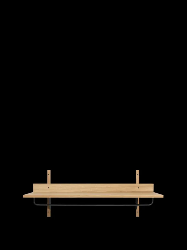 Storage And Shelves<ferm LIVING Sector Rack Shelf - /Black Brass Natural Oak