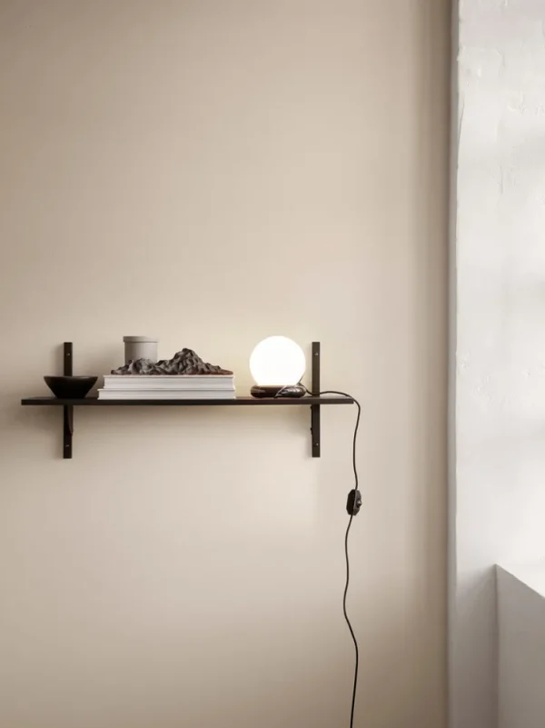 Storage And Shelves<ferm LIVING Sector Shelf - Single - Wide - Ash/ Brass Black