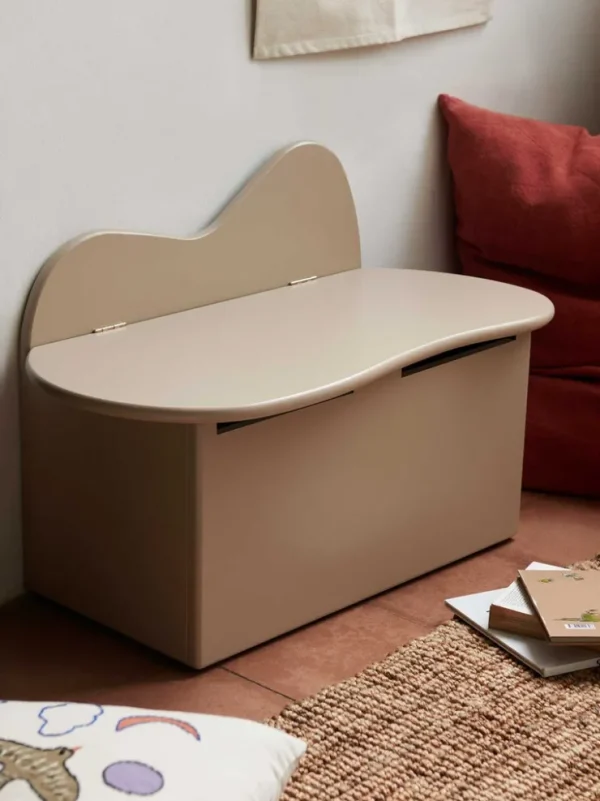 Furniture<ferm LIVING Slope Storage Bench - Cashmere