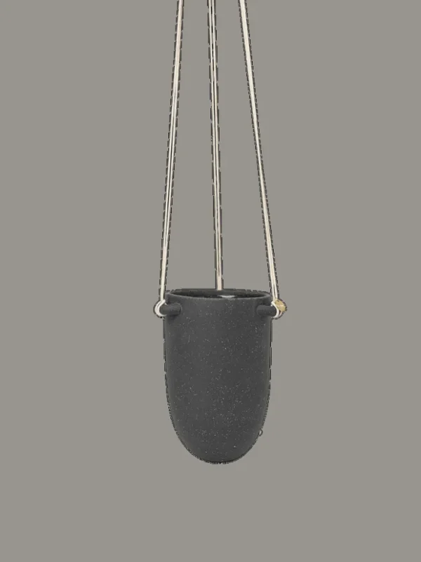 Plant Pots<ferm LIVING Speckle Hanging Pot - Small - Dark Grey