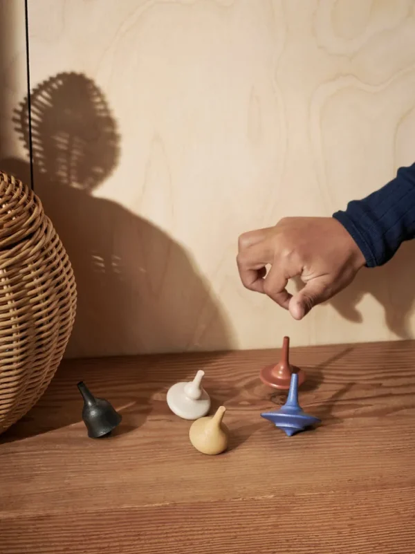 Toys<ferm LIVING Spin Tops - Set of 5 Multi