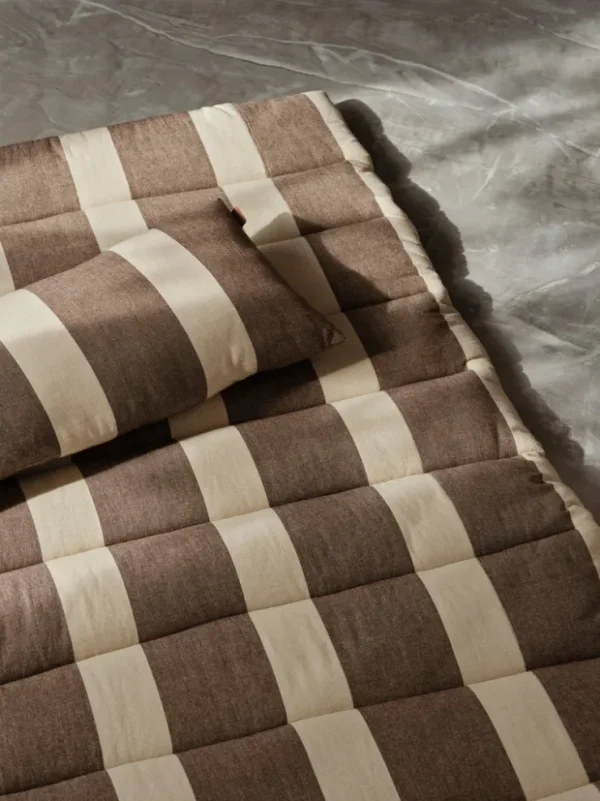 Outdoor Textiles<ferm LIVING Strand Quilted Mattress - /Parchment Carob Brown