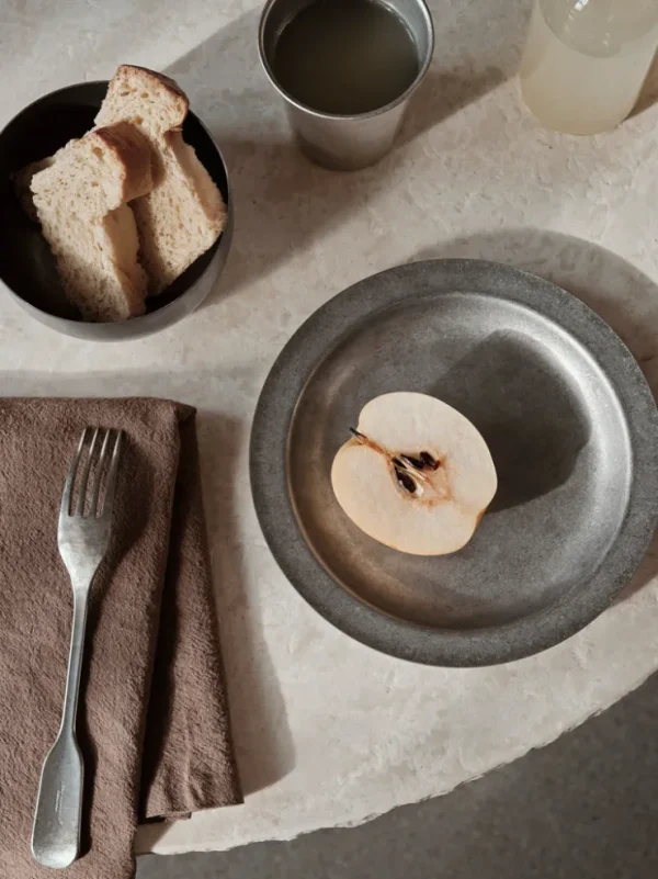 Plates And Bowls | Outdoor Accessories<ferm LIVING Tumbled Plate - Stainless Steel