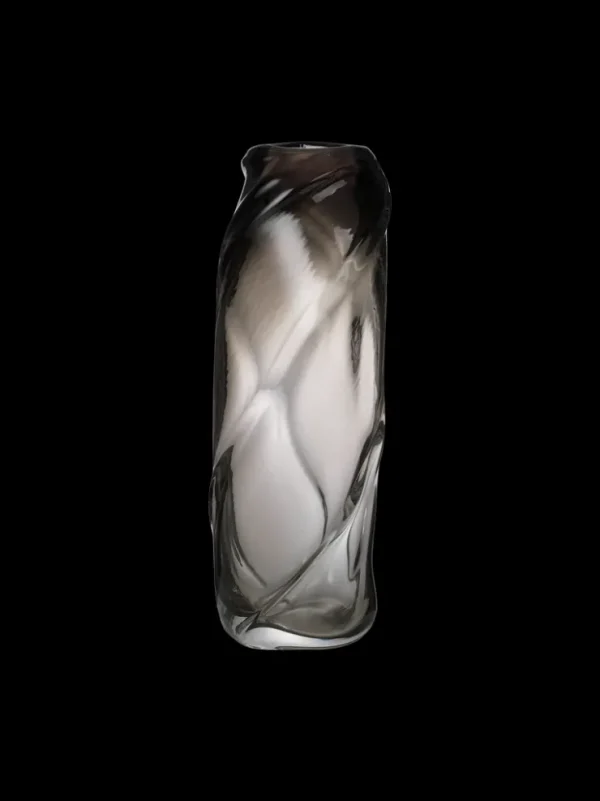 Vases<ferm LIVING Water Swirl Vase - Tall - Smoked Grey