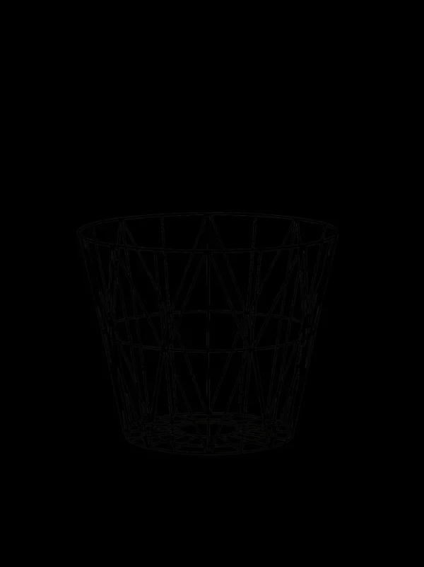 Storage And Shelves<ferm LIVING Wire Basket - Large - Black