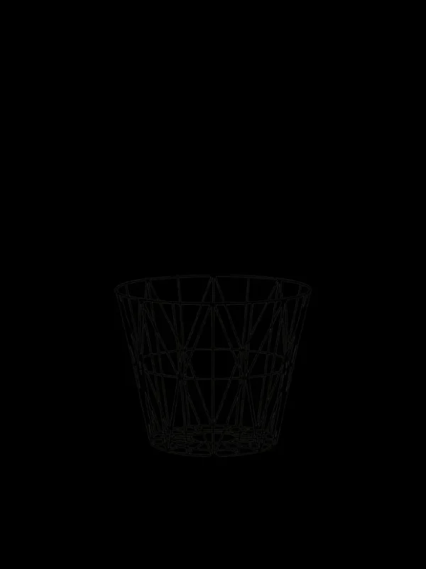 Storage And Shelves<ferm LIVING Wire Basket - Small - Black